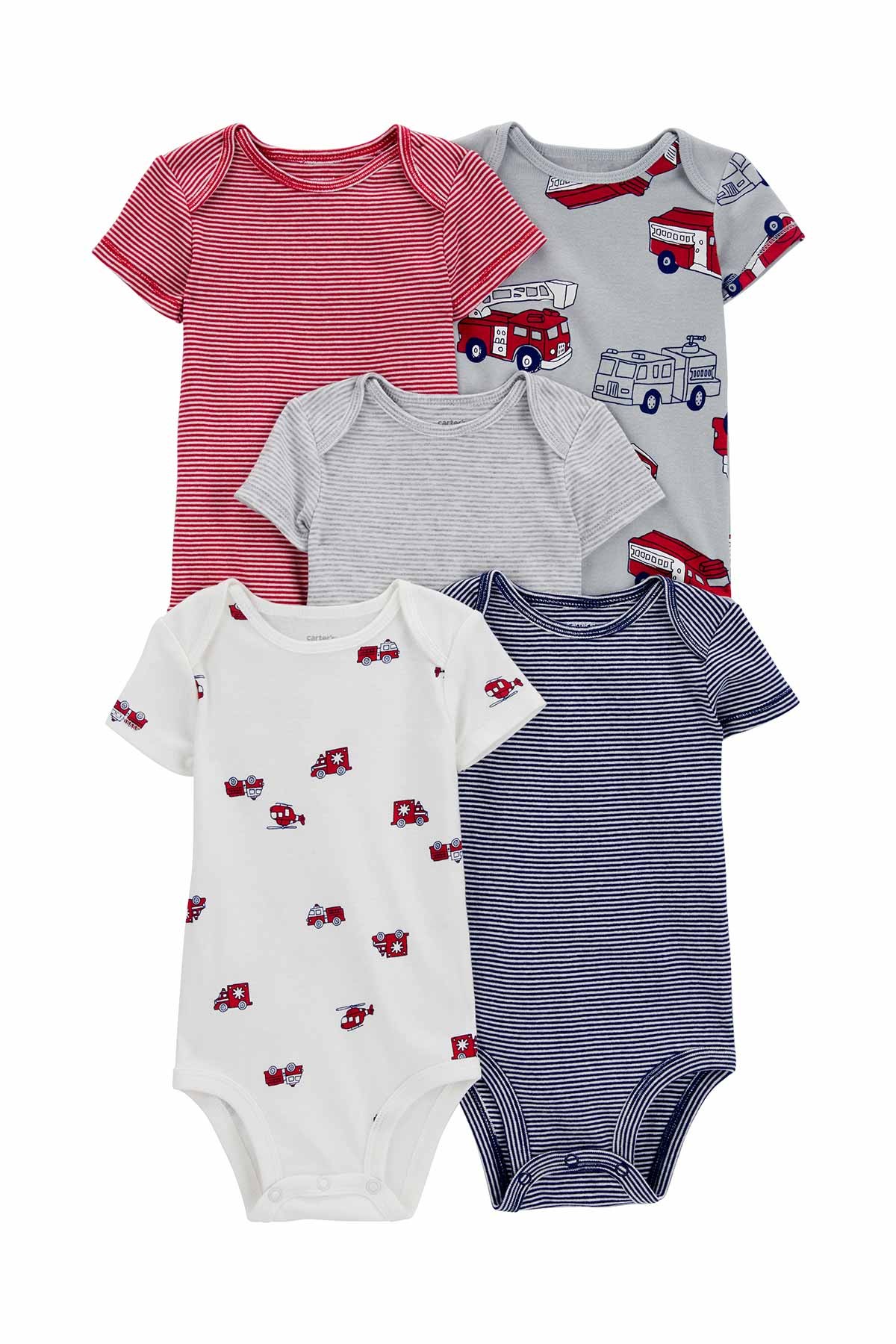 Erkek Bebek Kısa Kollu Body 5'li Paket