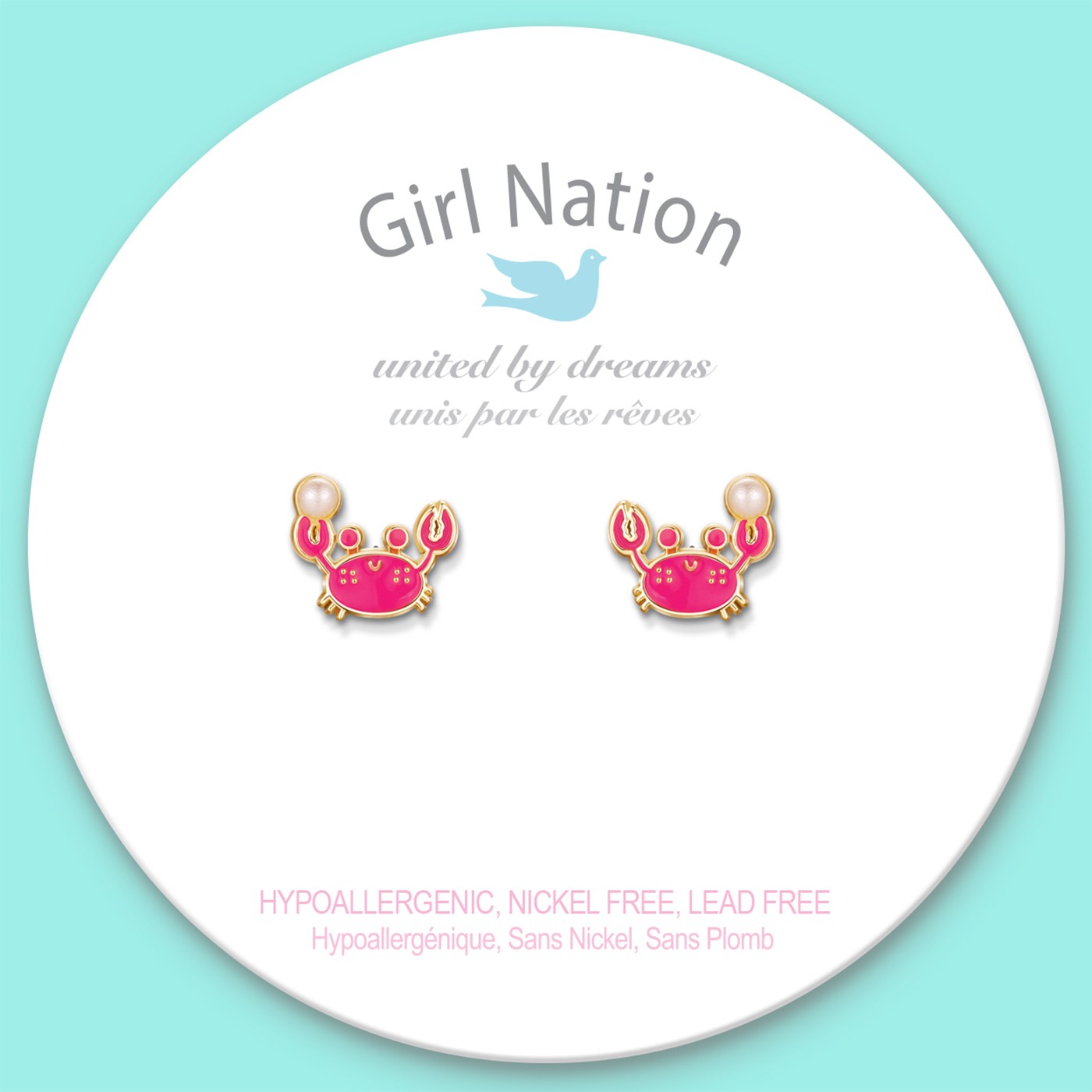 Girl Nation Küpe - Happy Crab