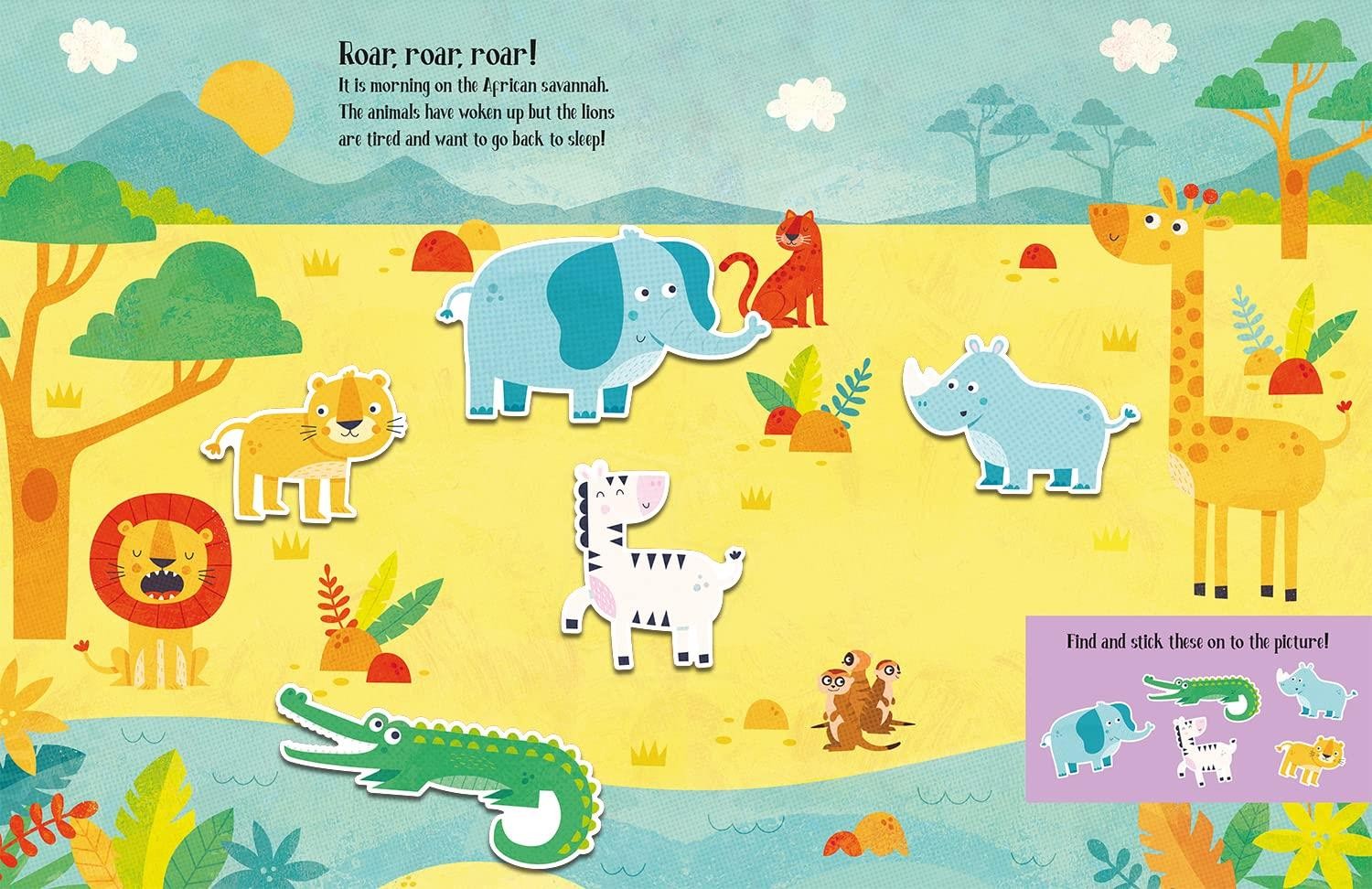 Felt Stickers - Animals Play Scene Book