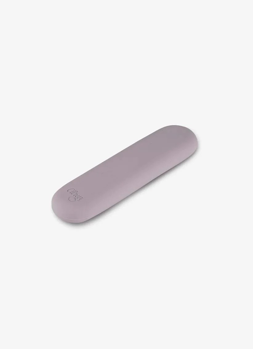 Citron Silikon Kılıflı Paslanmaz Çelik 3'lü Çatal Bıçak Kaşık Takımı - Purple 