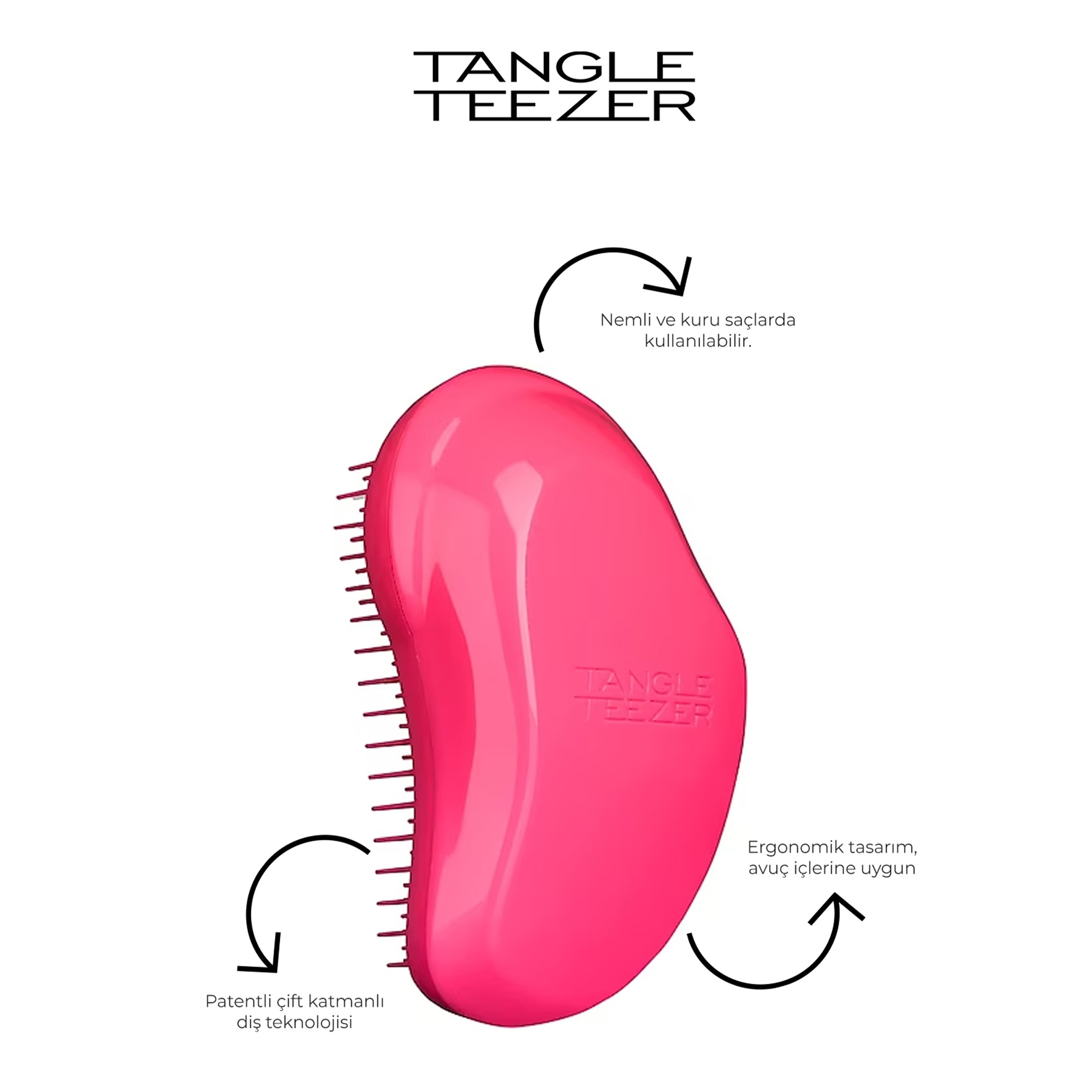 Tangle Teezer Original Pink Fizz Saç Fırçası