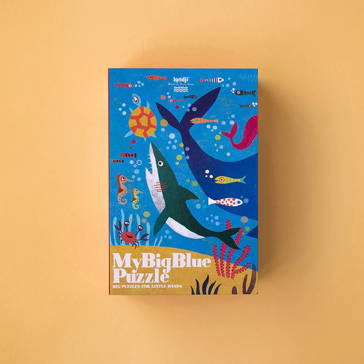 LONDJI Puzzle My Big Blue - 36 Parça Yapboz Büyük Mavim