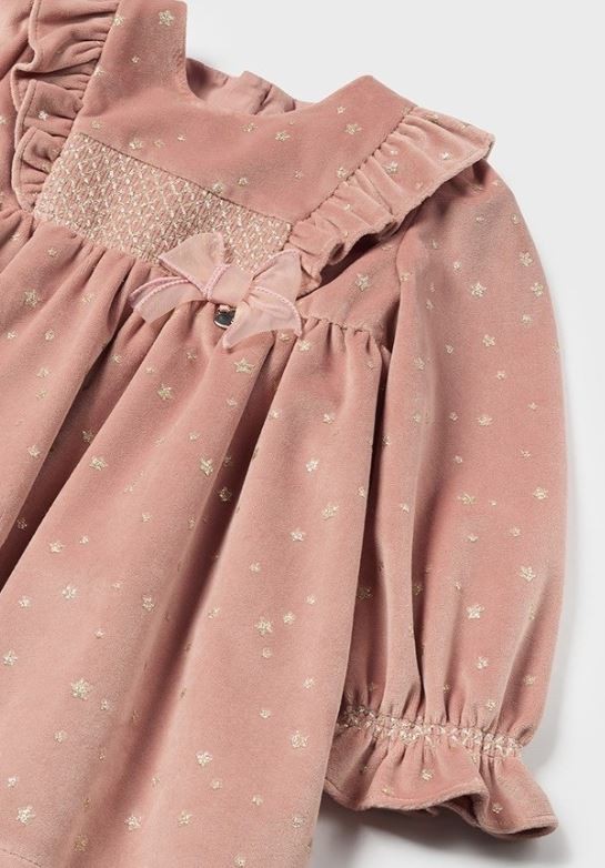 Mayoral Kışlık Kız Bebek Elbise Pembe