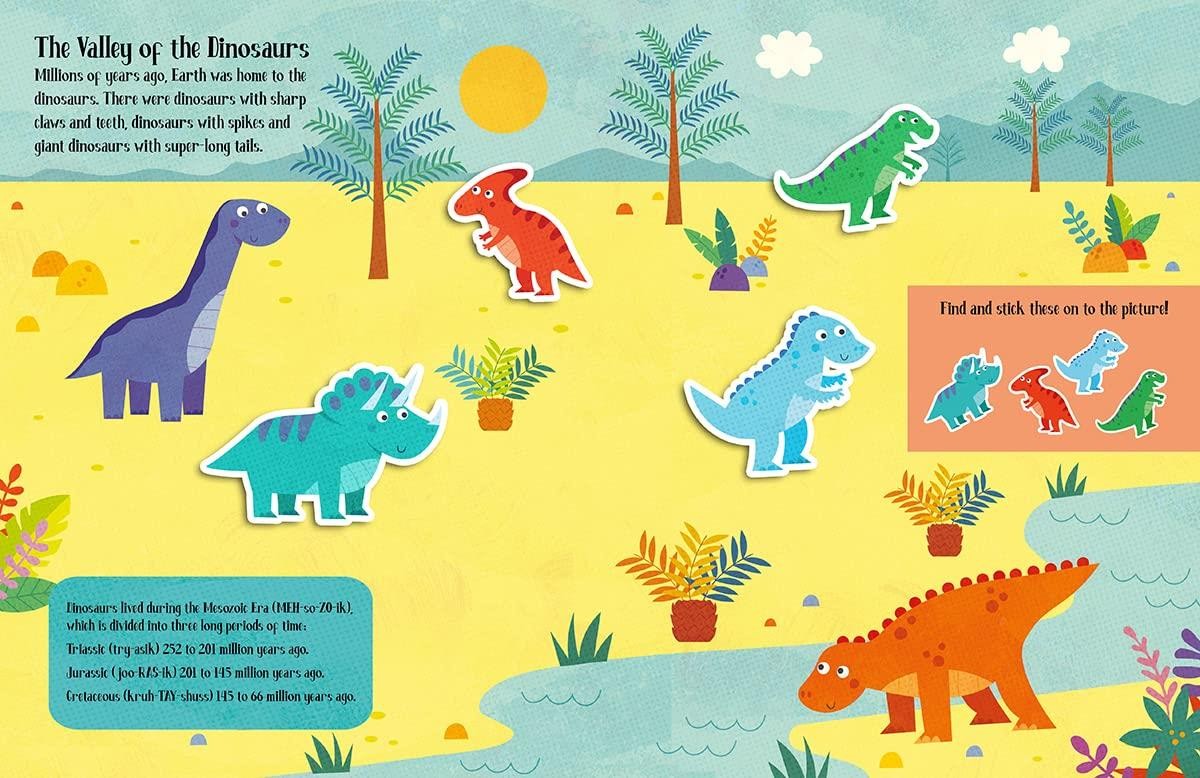 Felt Stickers - Dinosaurs Play Scene Book