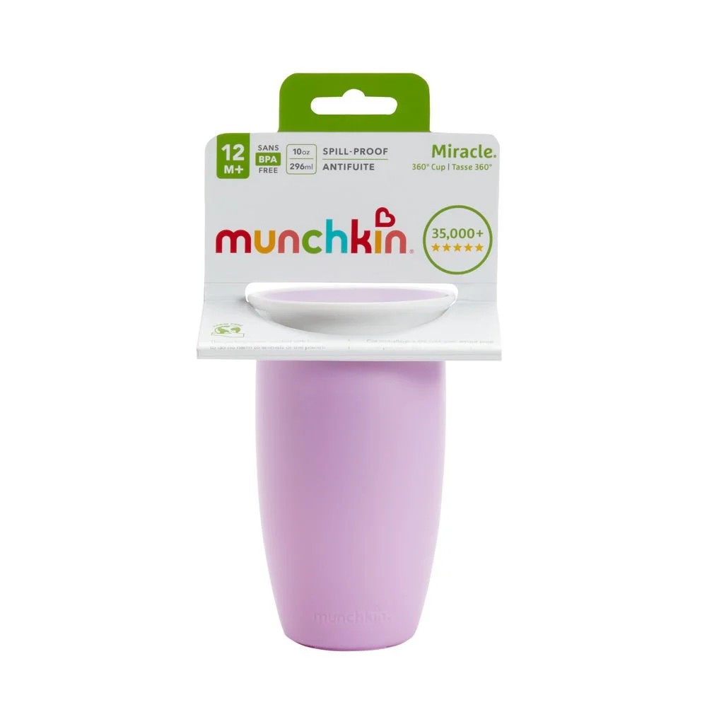 Munchkin Mucize 360° Alıştırma Bardağı, 12ay+, 296ml Mor