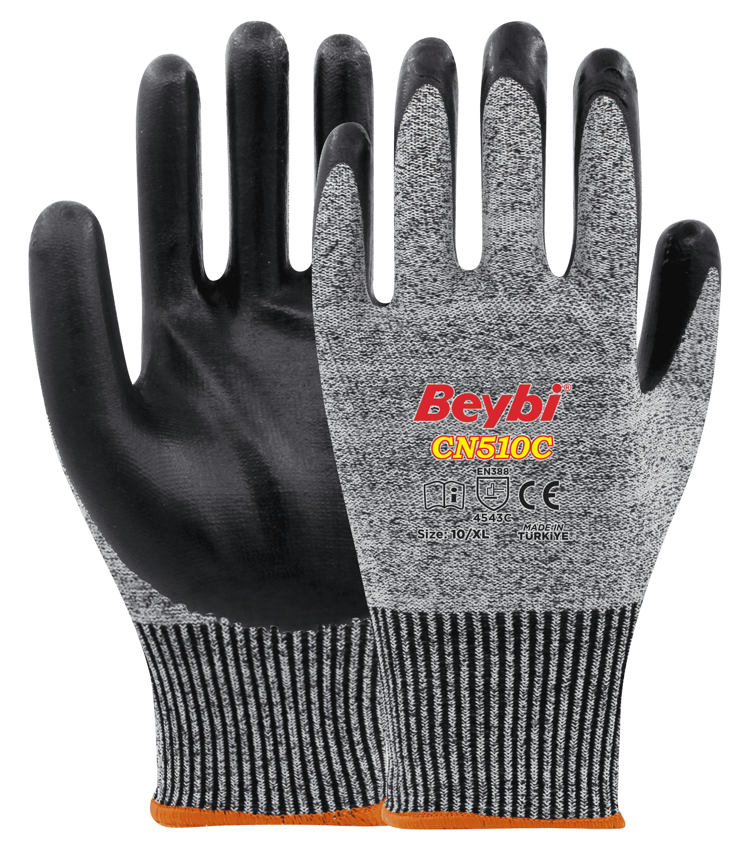 Beybi CN510C Nitril Kaplı Kesilmeye Dirençli Eldiven