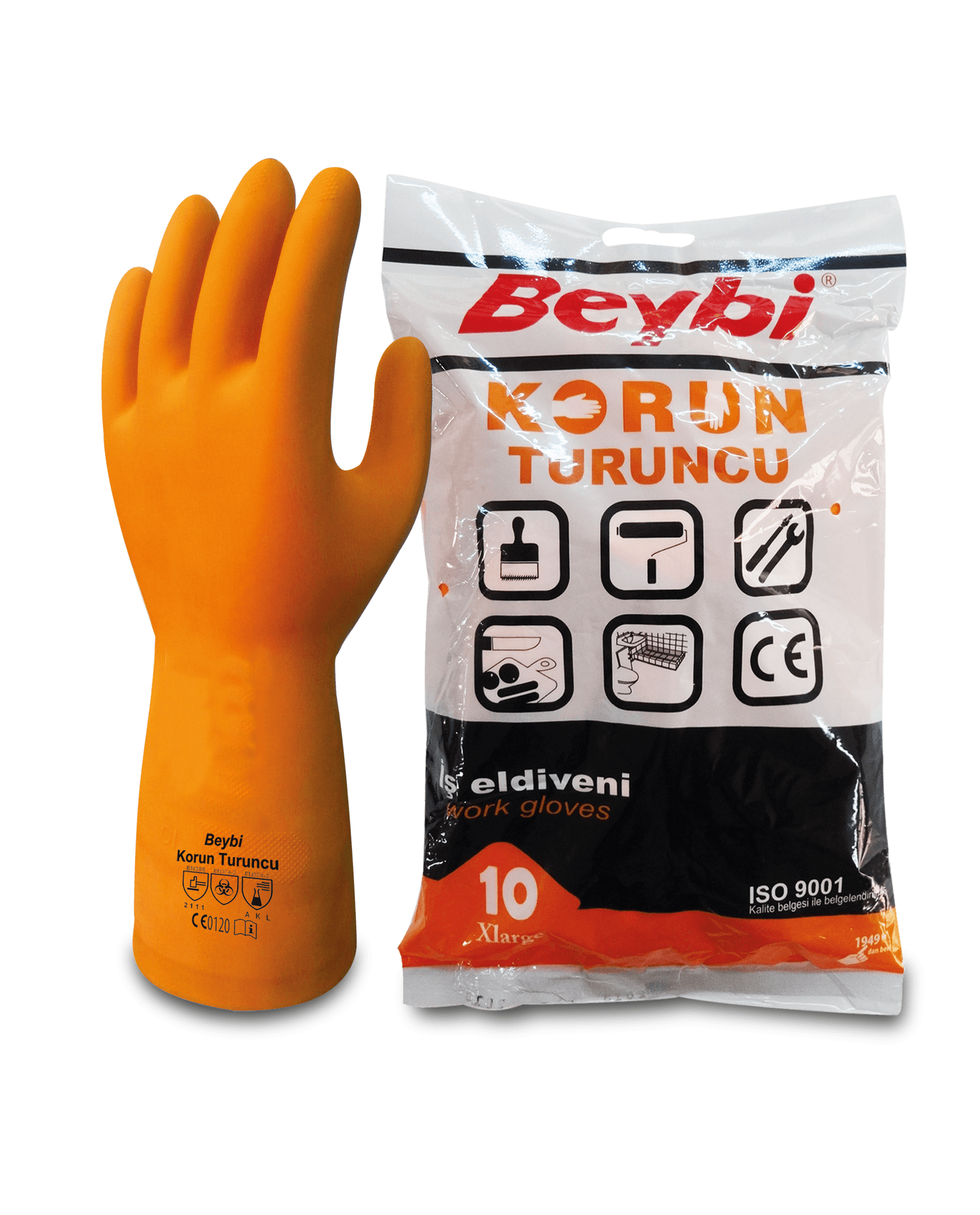 Beybi Korun Turuncu İş Eldiveni