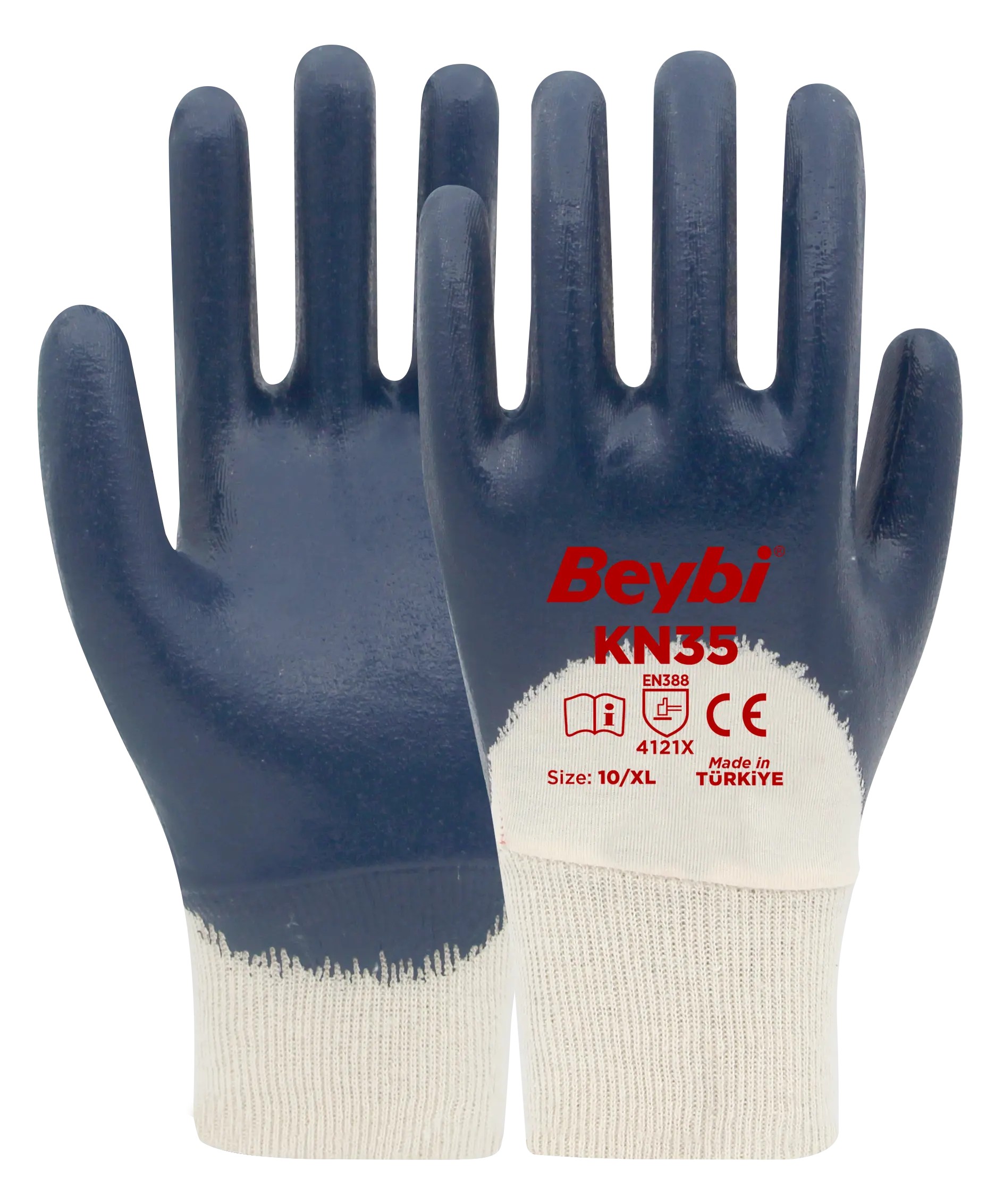 Beybi KN35 Pamuk Nitril Eldiven Koli (288 Çift)