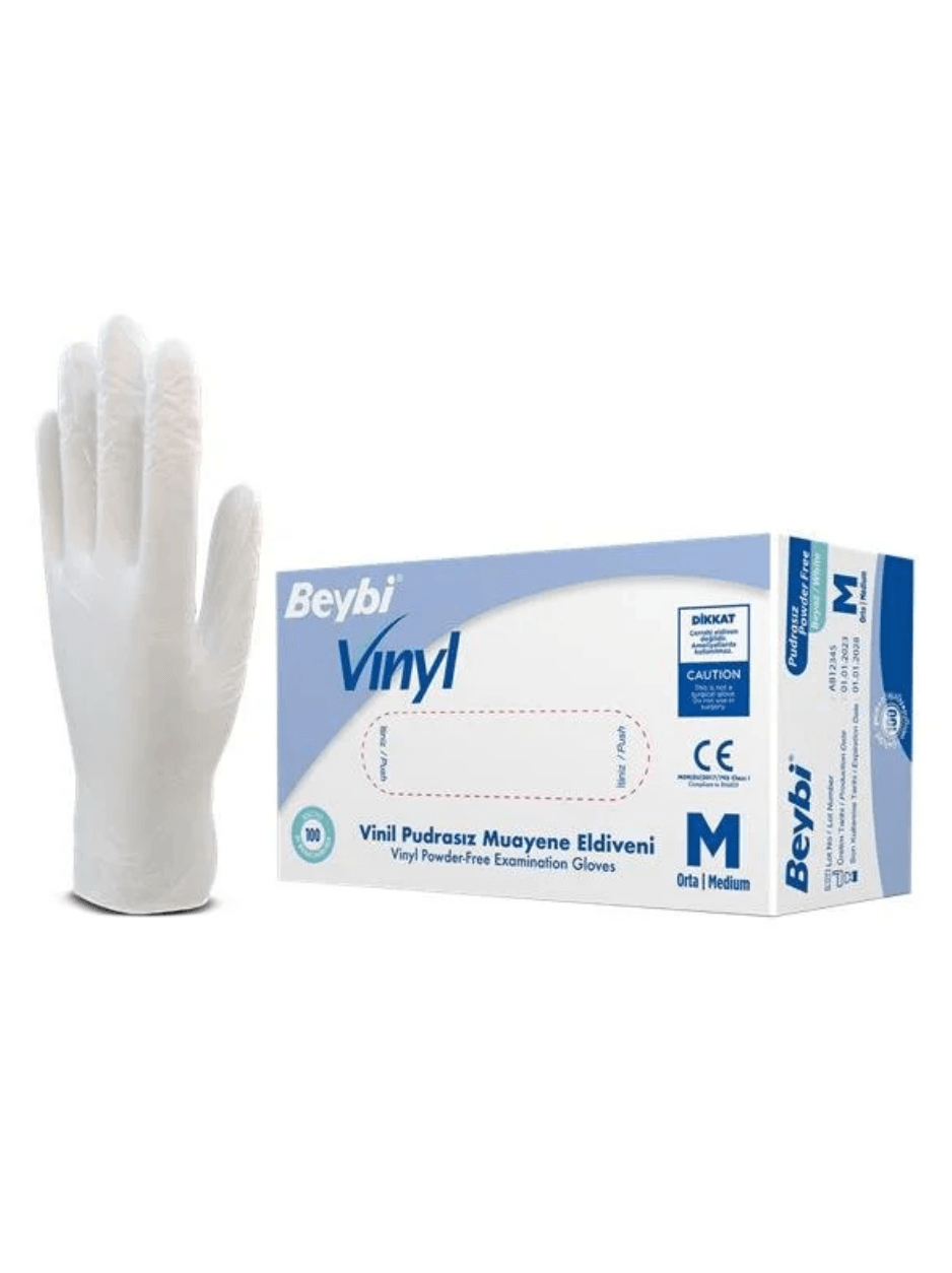 Beybi Pudrasız Vinil Muayene Eldiveni
