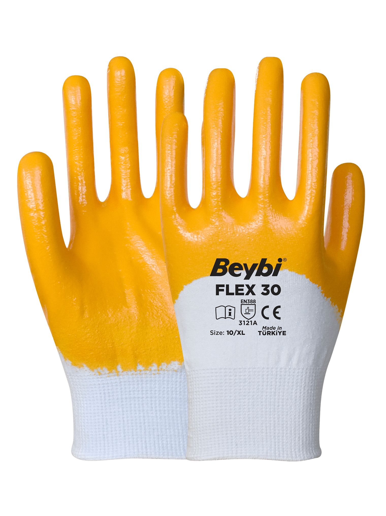 Beybi Flex30 Nitril Kaplı İş Eldiven (Ekonomik)