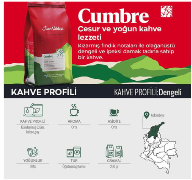 Cumbre Öğütülmüş Kahve 250 gr