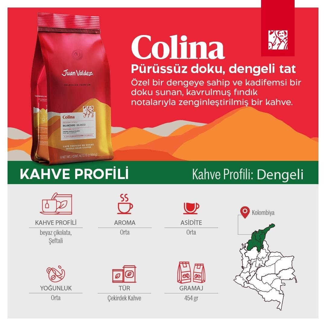 Juan Valdez Colina Çekirdek Kahve 454gr