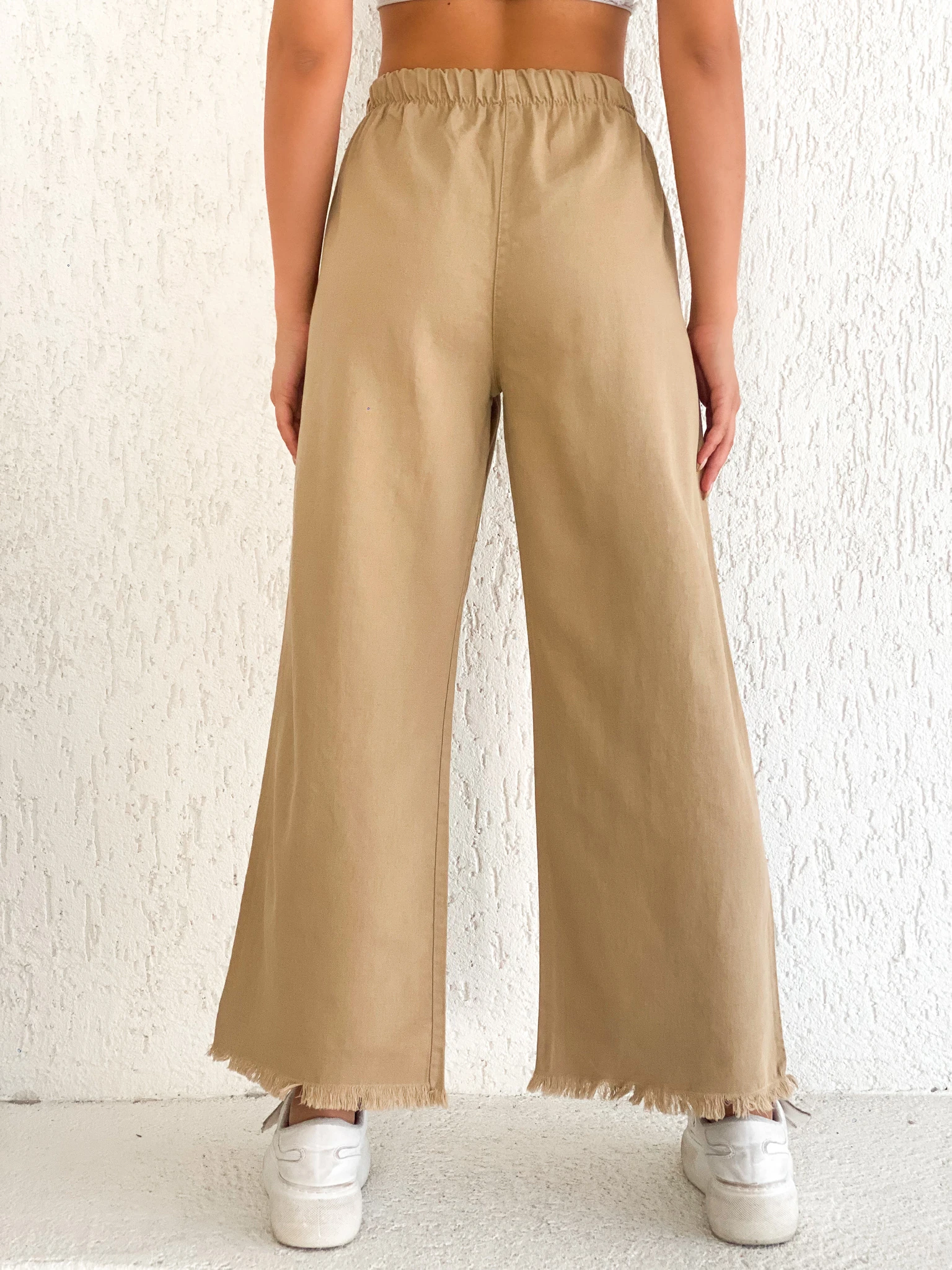 Paçası Püsküllü Palazzo Pantolon