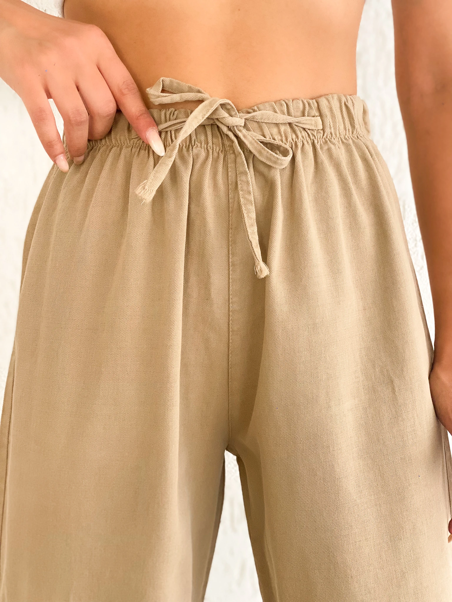 Paçası Püsküllü Palazzo Pantolon