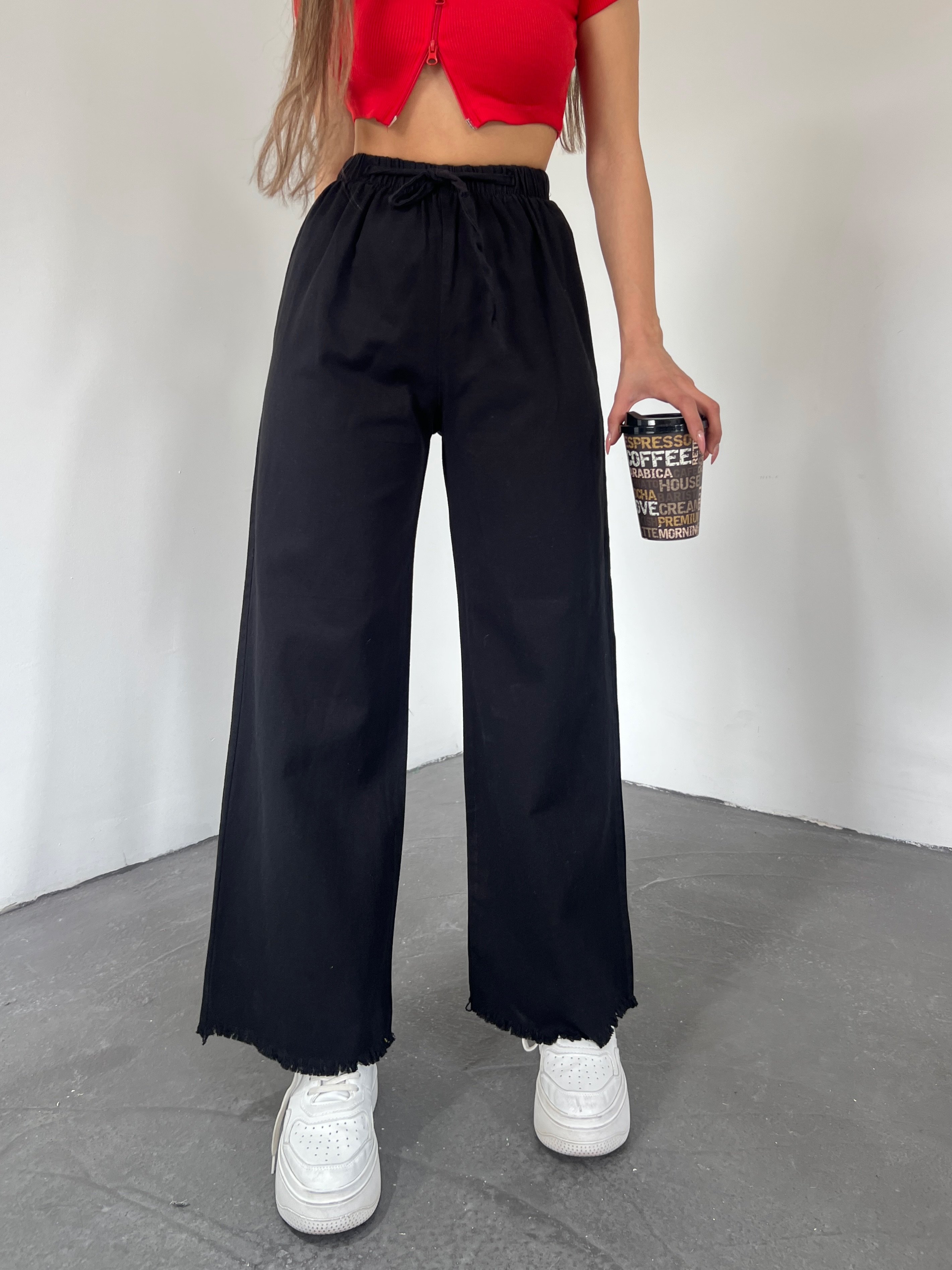 Tasseled Palazzo Trousers