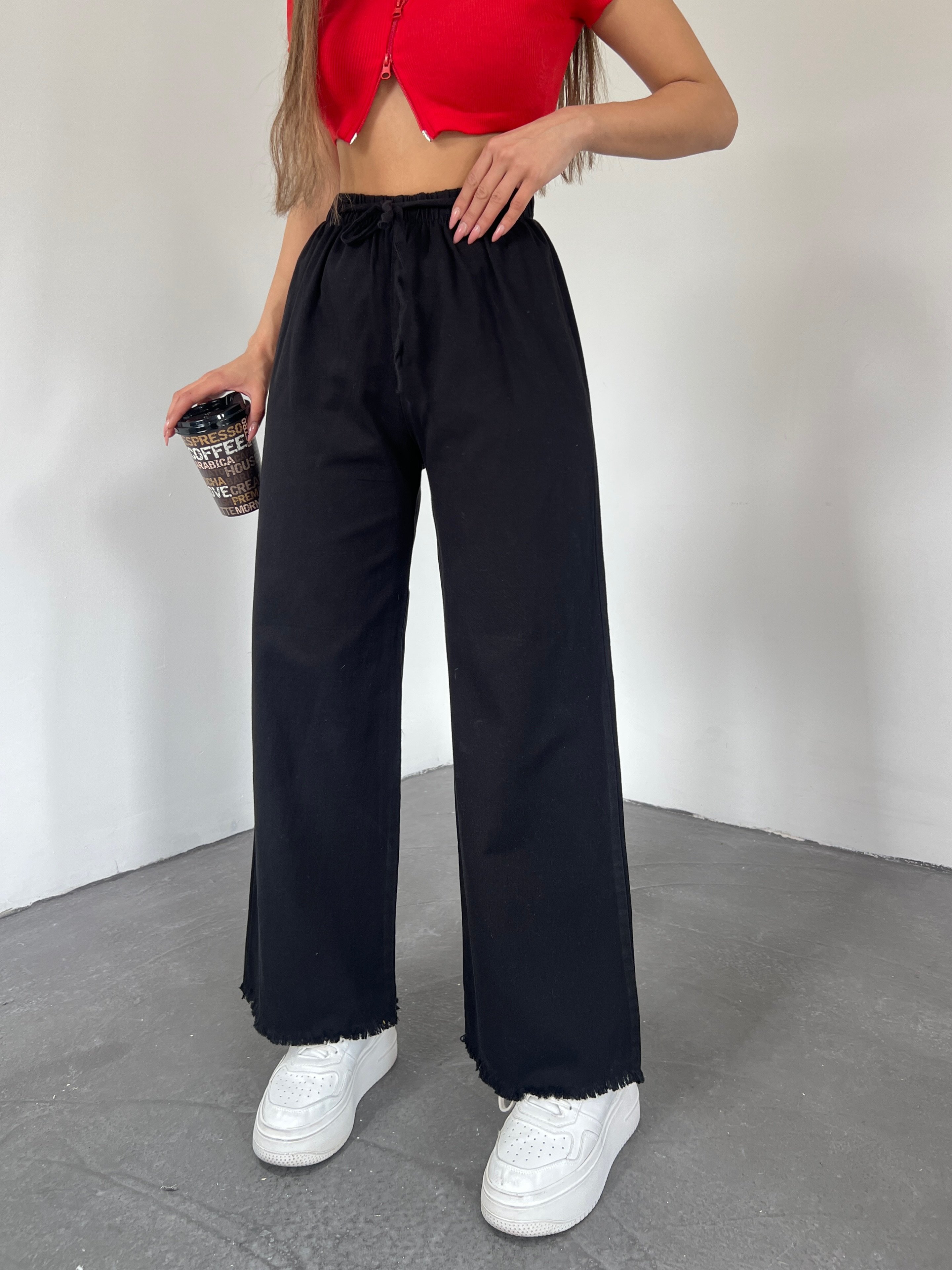 Tasseled Palazzo Trousers