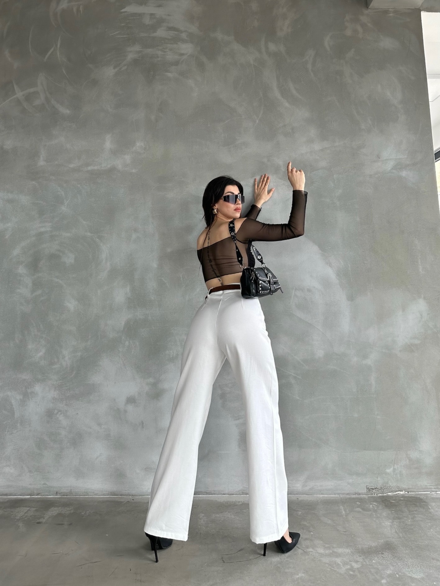 Beli Kemerli Keten Pantolon - Görsel 6