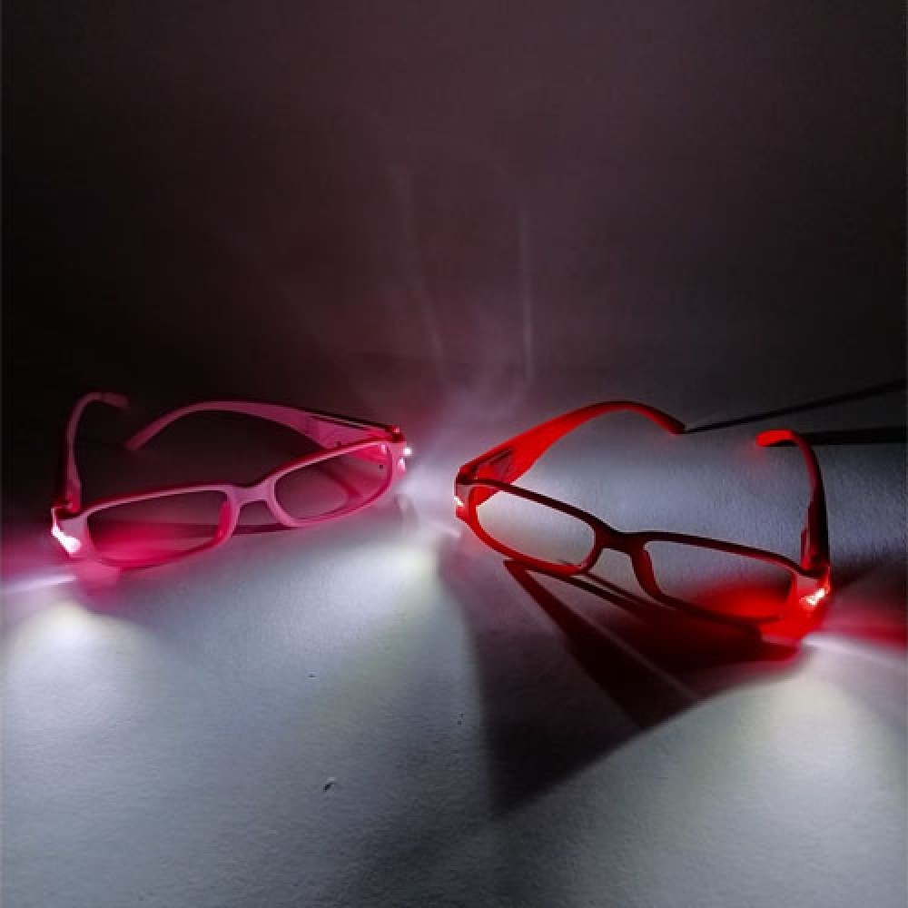  Renkli Led Işıklı Kitap Okuma Gözlüğü