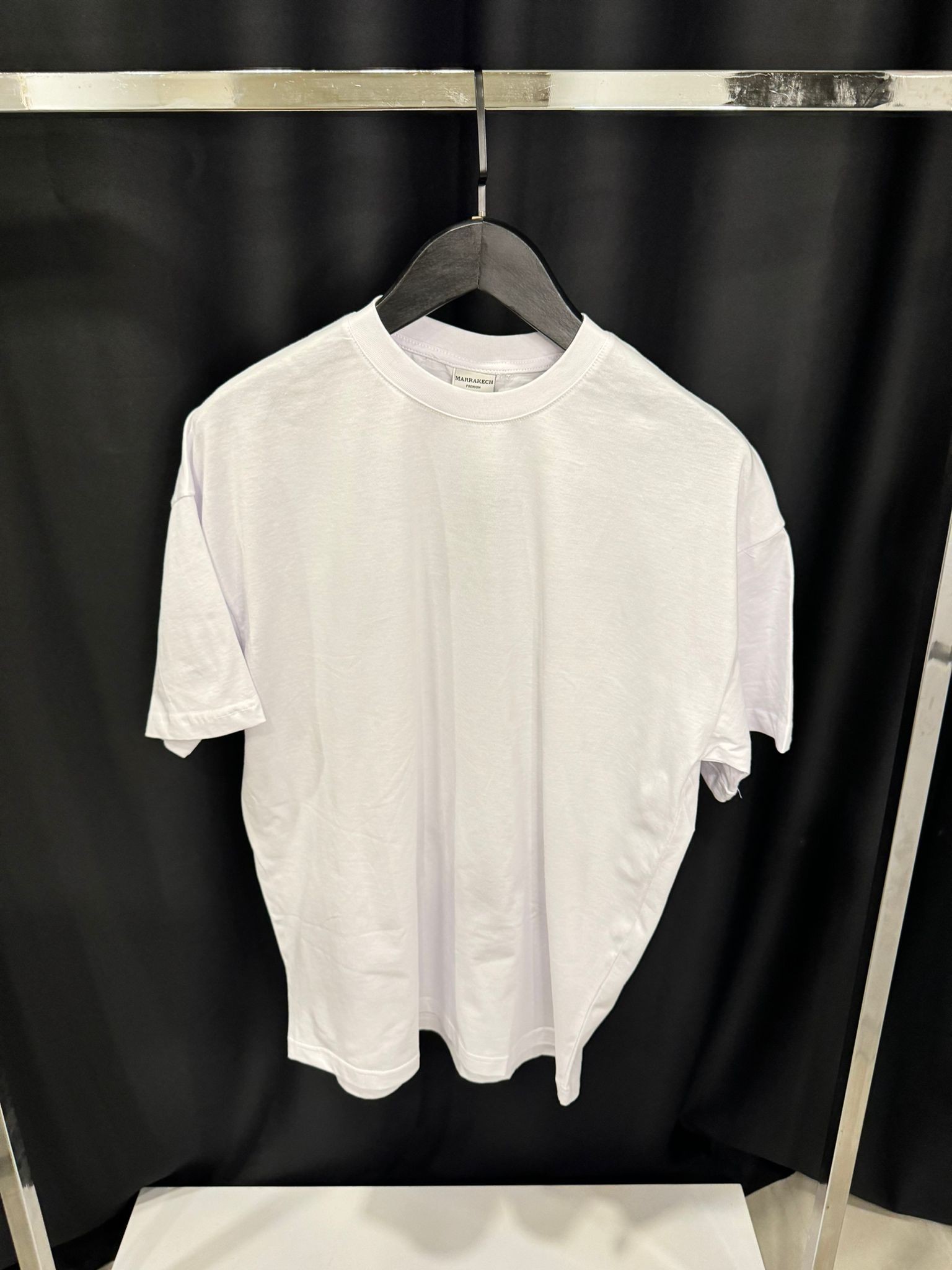 Düz Oversize T-Shirt Beyaz