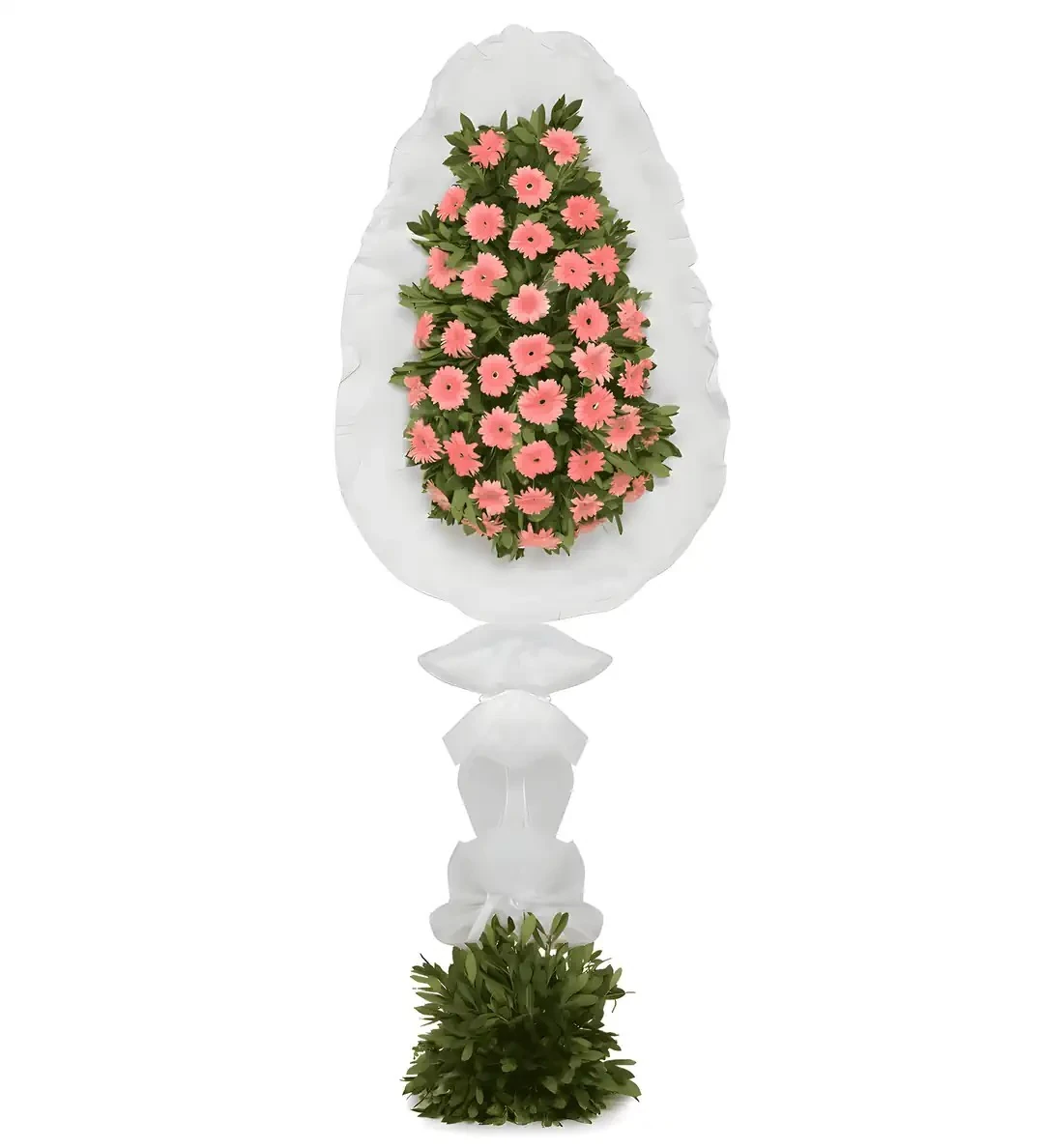 PEMBE GERBERA TEKLİ ÇELENK