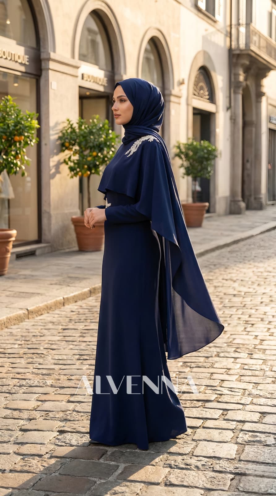 A2223 Asude Abiye | Lacivert 