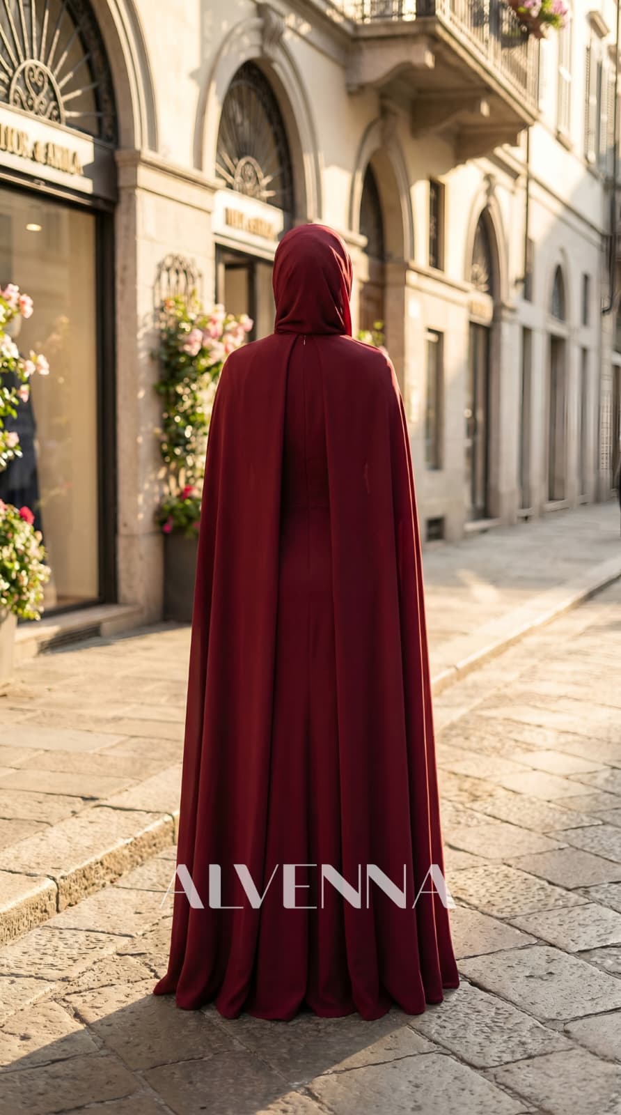 A2210 Hürrem Tesettür Abiye | Bordo 