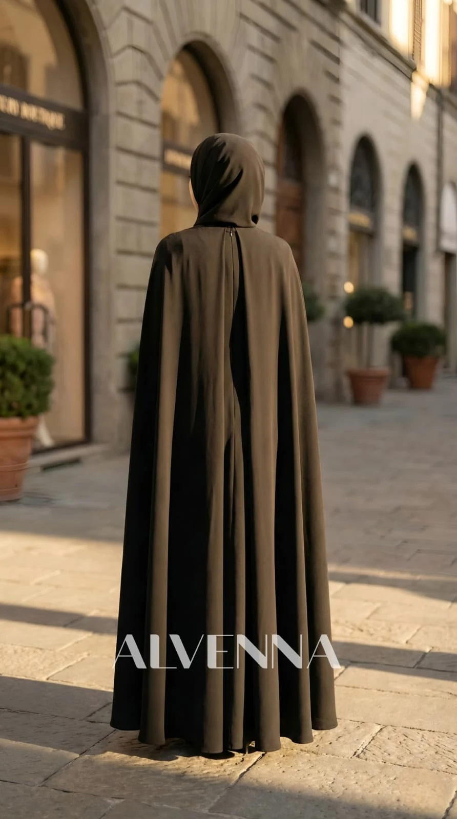 A2210 Hürrem Tesettür Abiye | Siyah 