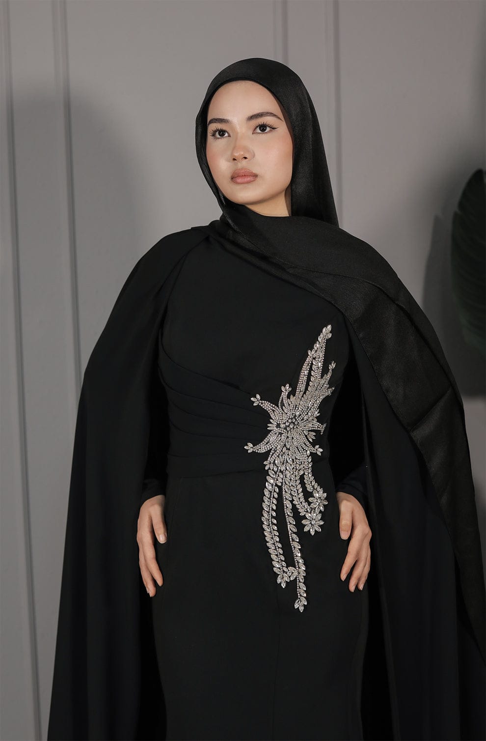 A2210 Hürrem Abiye | Siyah 