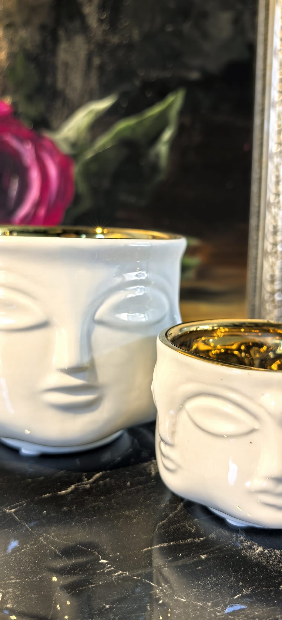 İÇ KISMI GOLD DETAYLI BEYAZ HAVELKA İKİLİ 