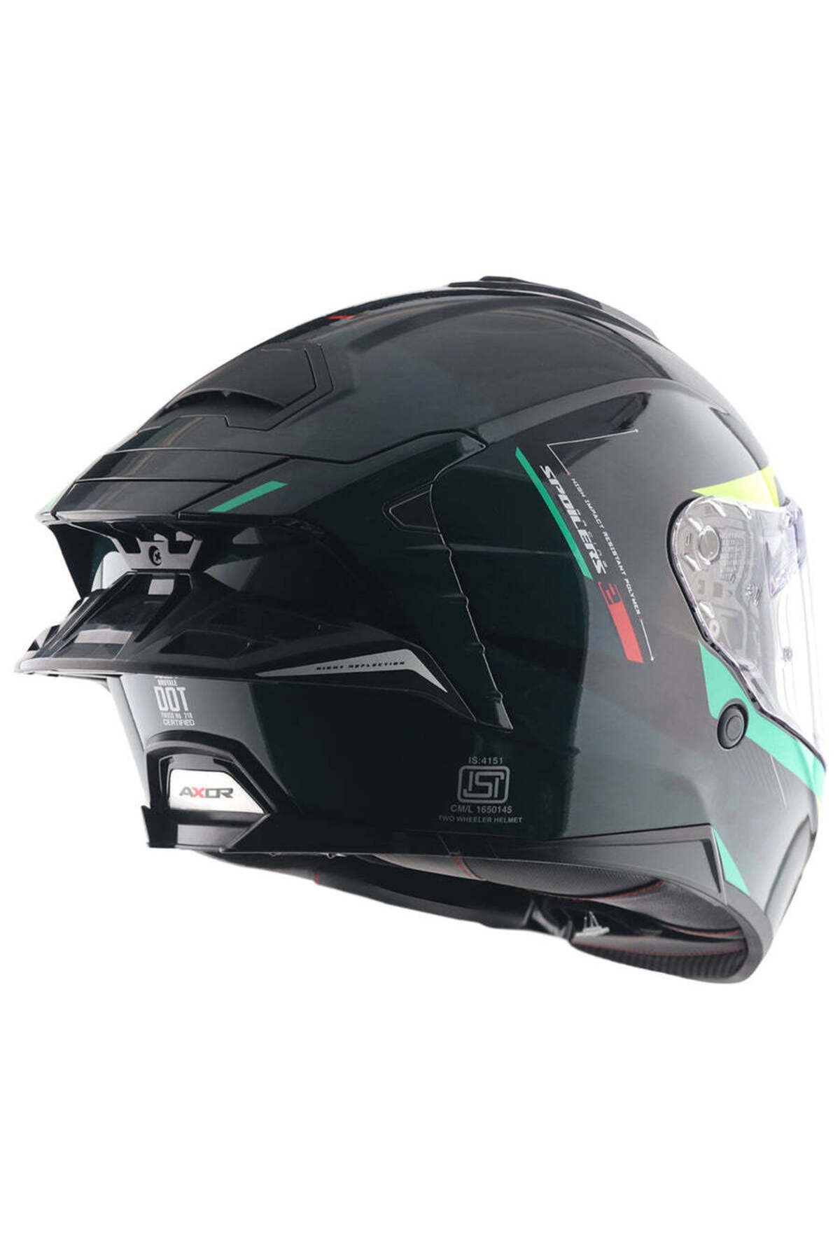BRUTALE KRYPTIC FULL FACE PARLAK SİYAH YEŞİL