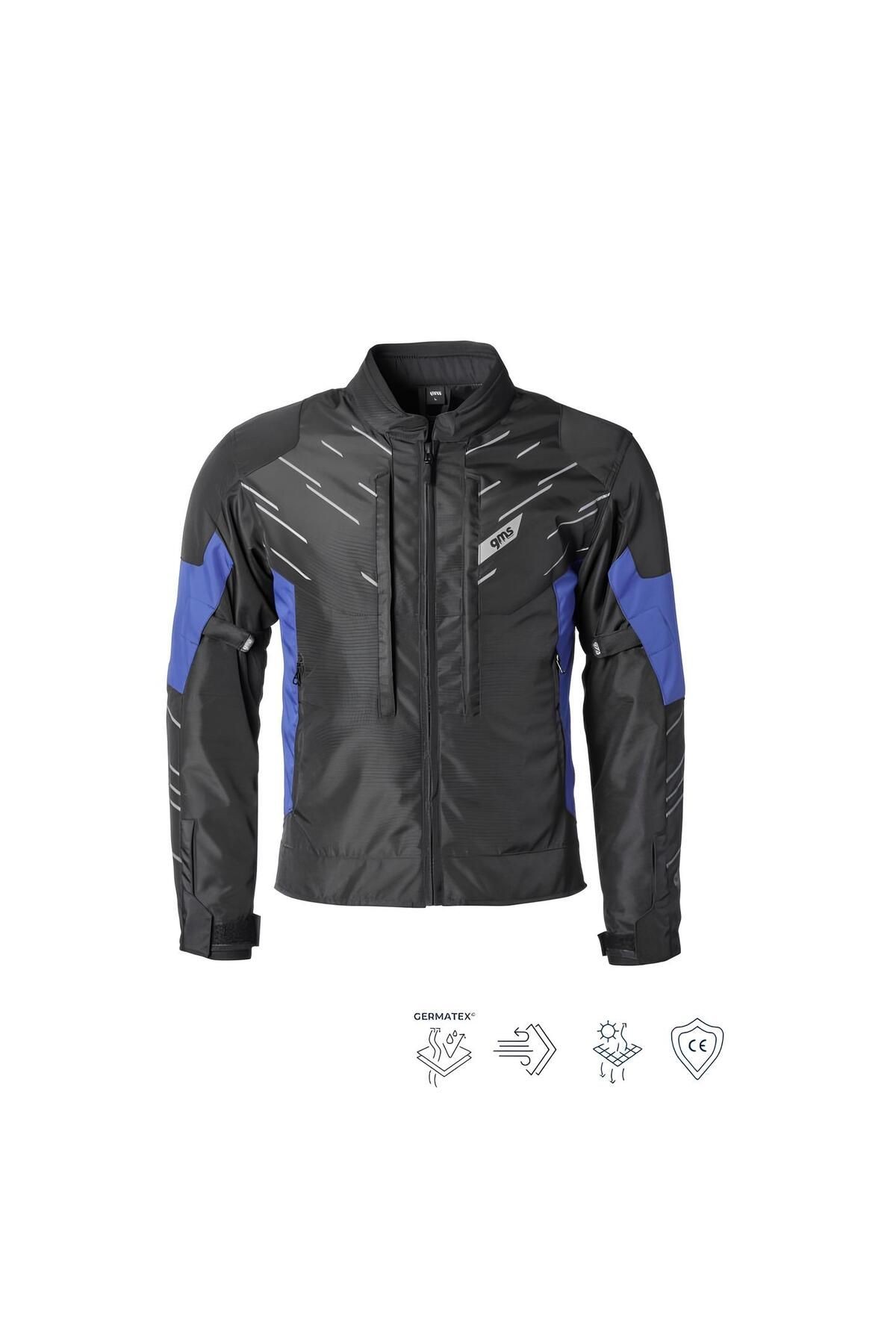 KASAI NAVY BLUE 4 Mevsimlik Korumalı Motosiklet Montu