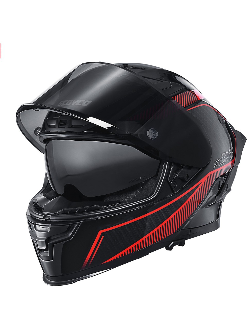 FF-871 FIRE Full Face Motosiklet Kaskı – Güneş Vizörlü, DOT/CE Onaylı, Intercom Uyumlu