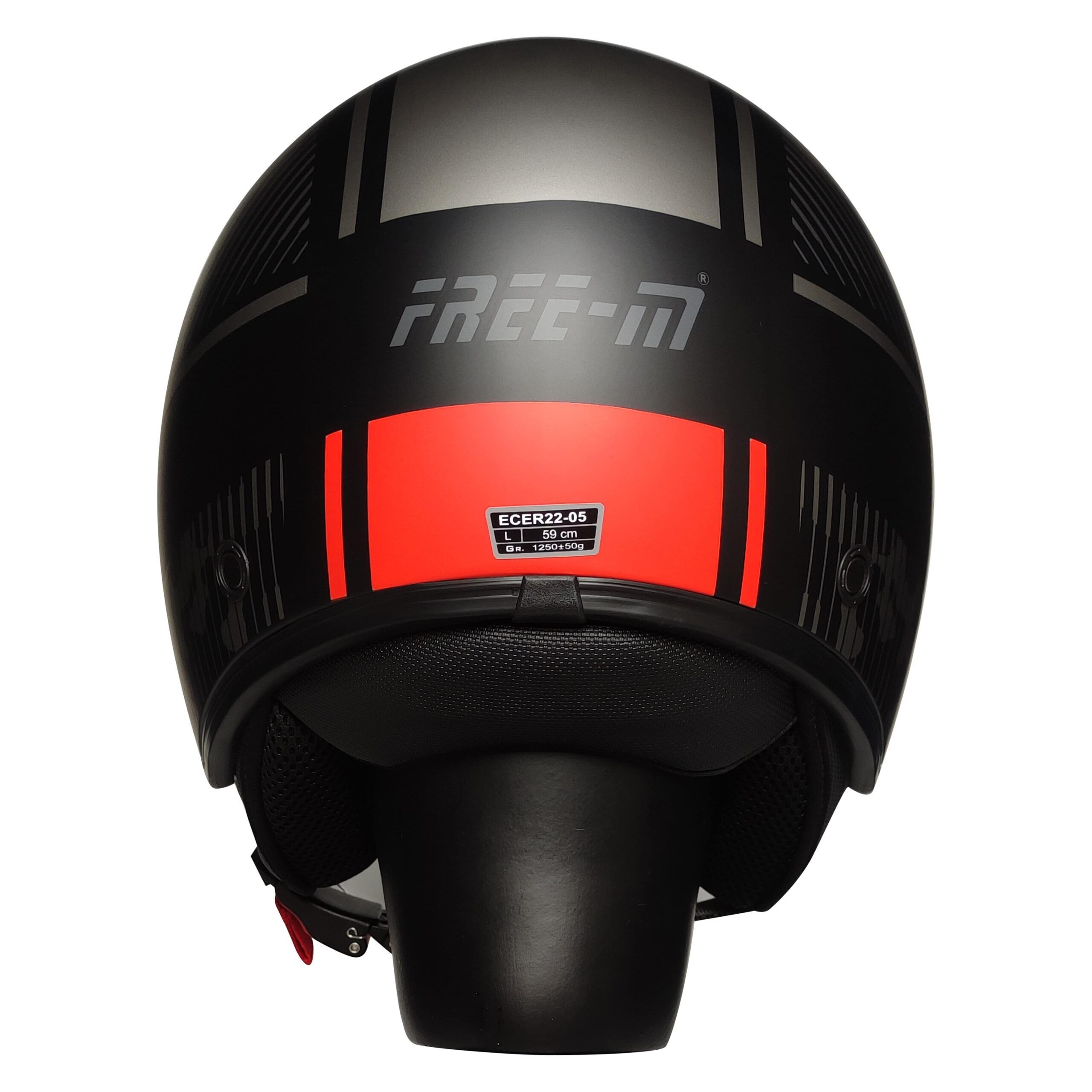 UNIVER 612 Açık (Yarım) Kask – Desenli Mat Siyah, Vizörlü, Güneş Vizörlü ,CE Onaylı