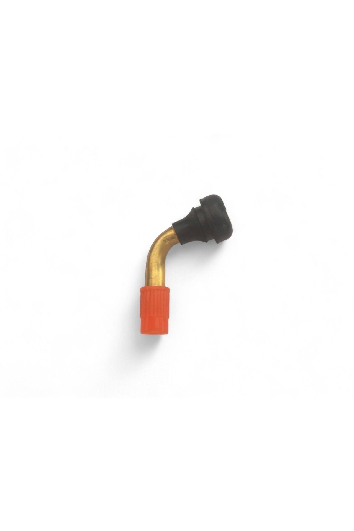 PVR50-247 Motosiklet Eğri Sibop (Turuncu Sibop Kapağı İle) 2 ADET