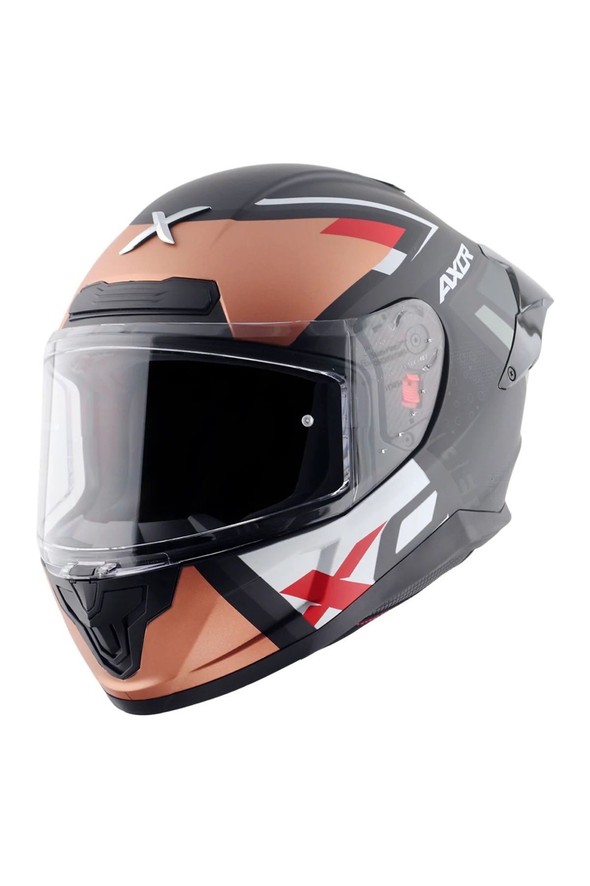 Saber X-Sport KASK MAT SİYAH TURUNCU