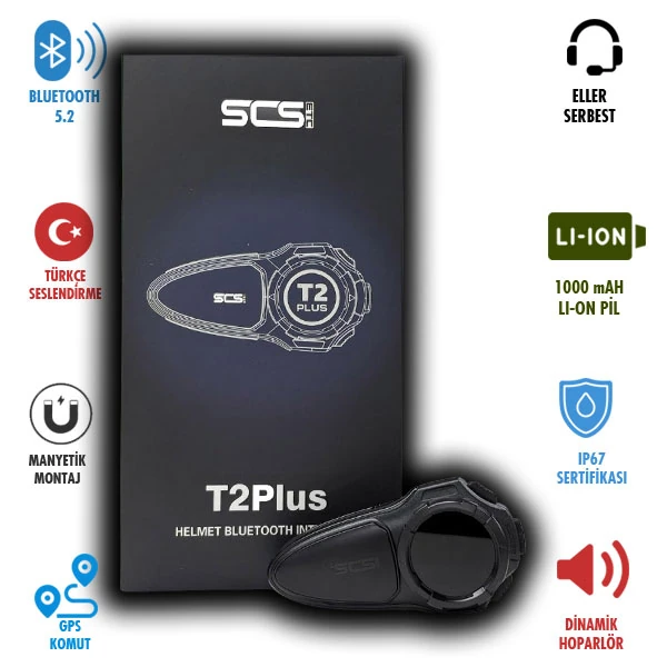 T2 PLUS BLUETOOTH VE INTERCOM