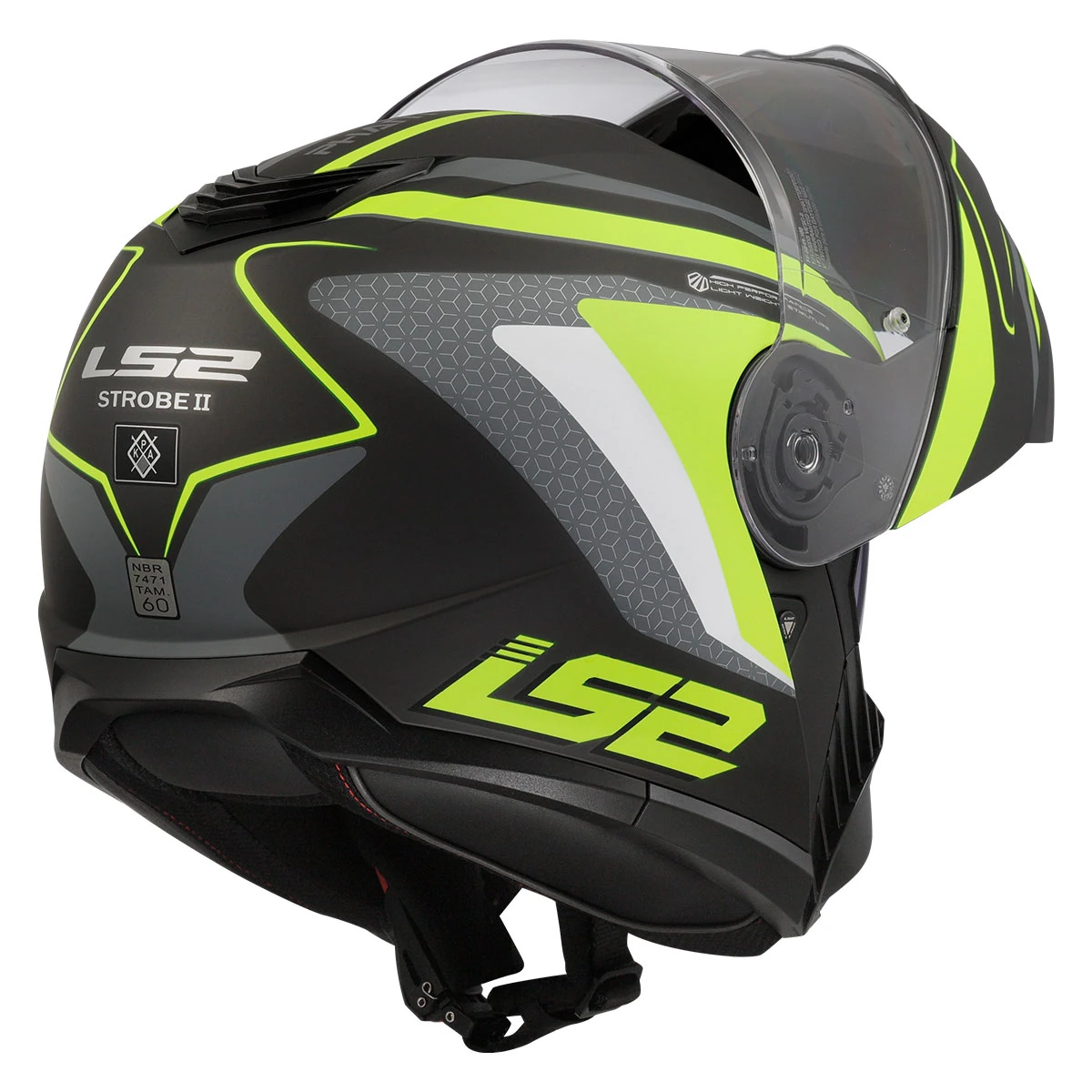 STROBE 2 PHANTOM MAT TITANIUM-NEON SARI KASK