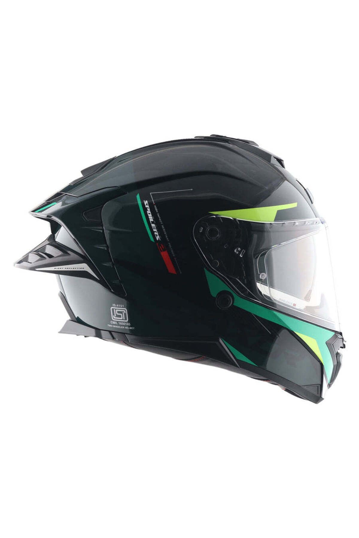 BRUTALE KRYPTIC FULL FACE PARLAK SİYAH YEŞİL