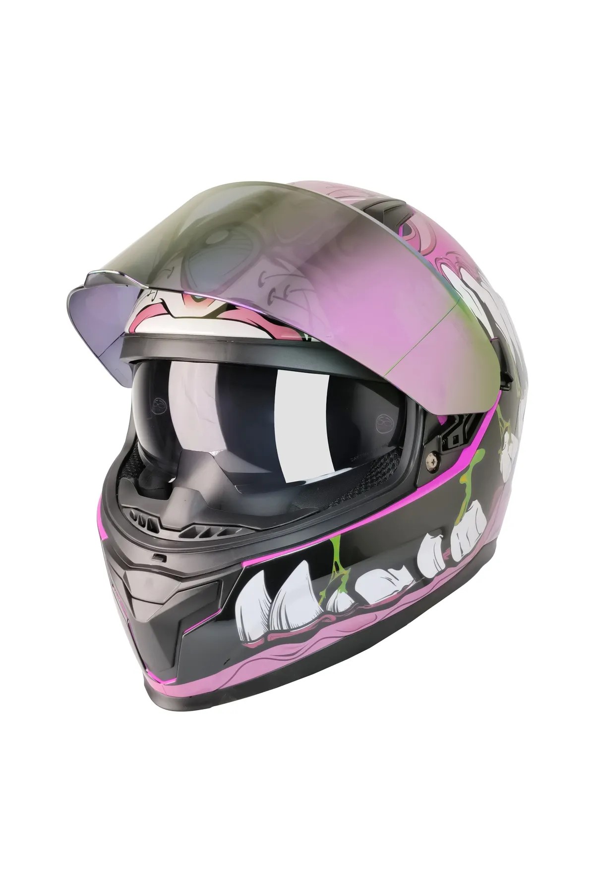  HORUS LADY PINK Full Face Kadın Kaskı M-910 – Güneş Vizörlü, DOT/CE Onaylı, Kadın Tasarımı