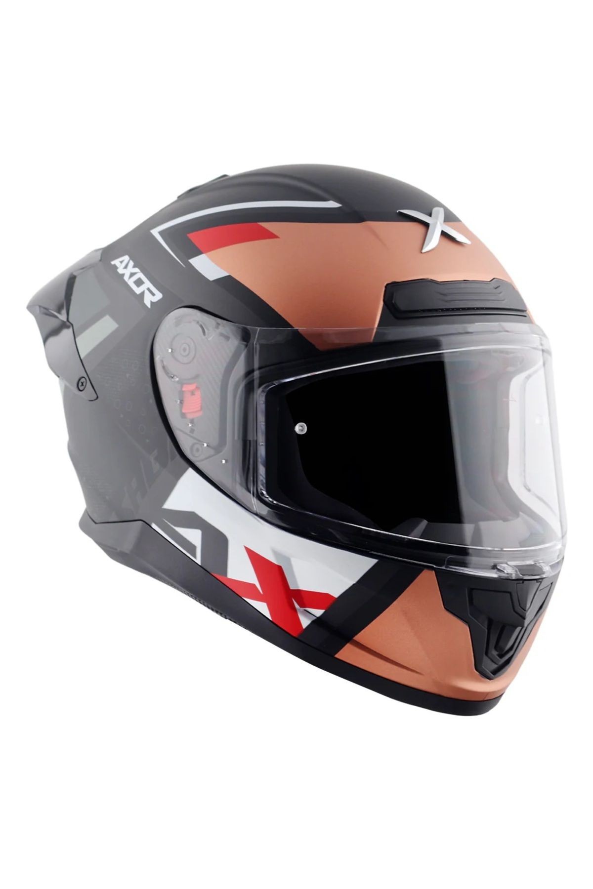 Saber X-Sport KASK MAT SİYAH TURUNCU