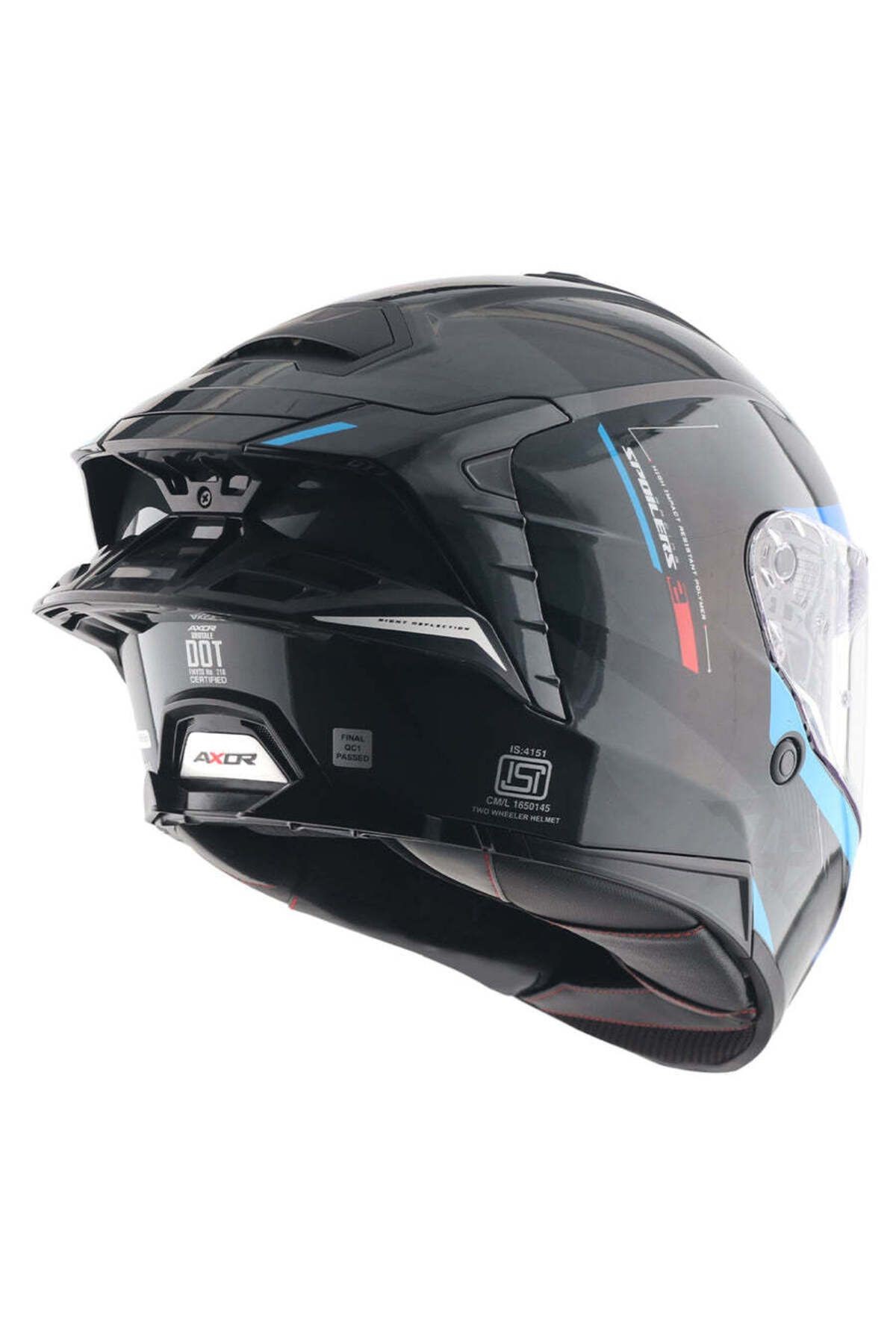BRUTALE KRYPTIC FULL FACE PARLAK SİYAH MAVİ