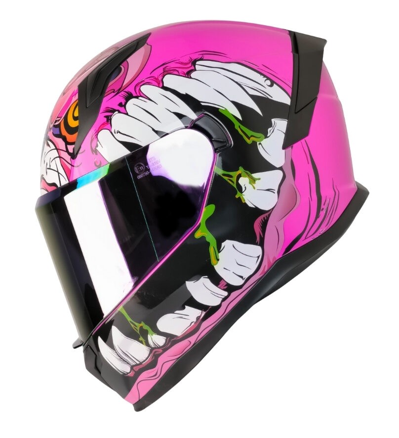  HORUS LADY PINK Full Face Kadın Kaskı M-910 – Güneş Vizörlü, DOT/CE Onaylı, Kadın Tasarımı