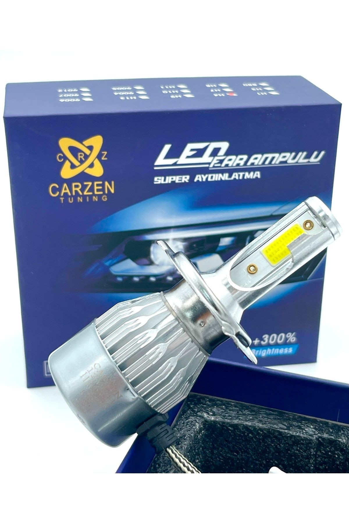 H4 Zenon 3 Fişli Araba Otomobil Farı Çift Devre Uzun Kısa 12v Takım Fiyatıdır