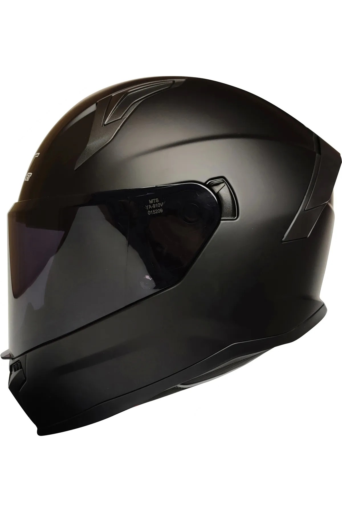 M-910 Full Face Kask MAT BLACK  – Güneş Vizörlü, DOT/CE Onaylı, Intercom Uyumlu