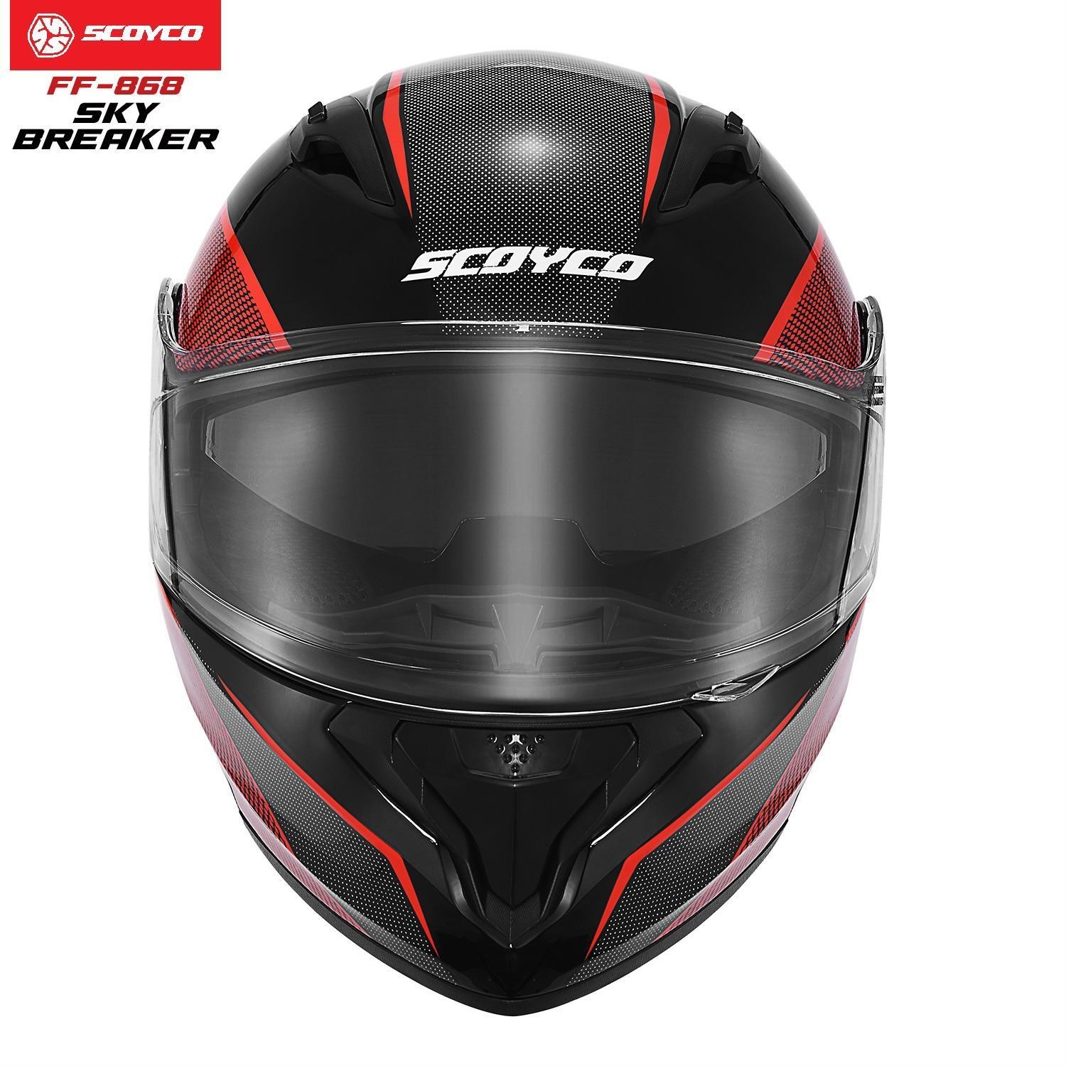 FF-868 SKY BREAKER Çene Açılır Motosiklet Kaskı | Güneş Vizörlü, DOT-CE Onaylı