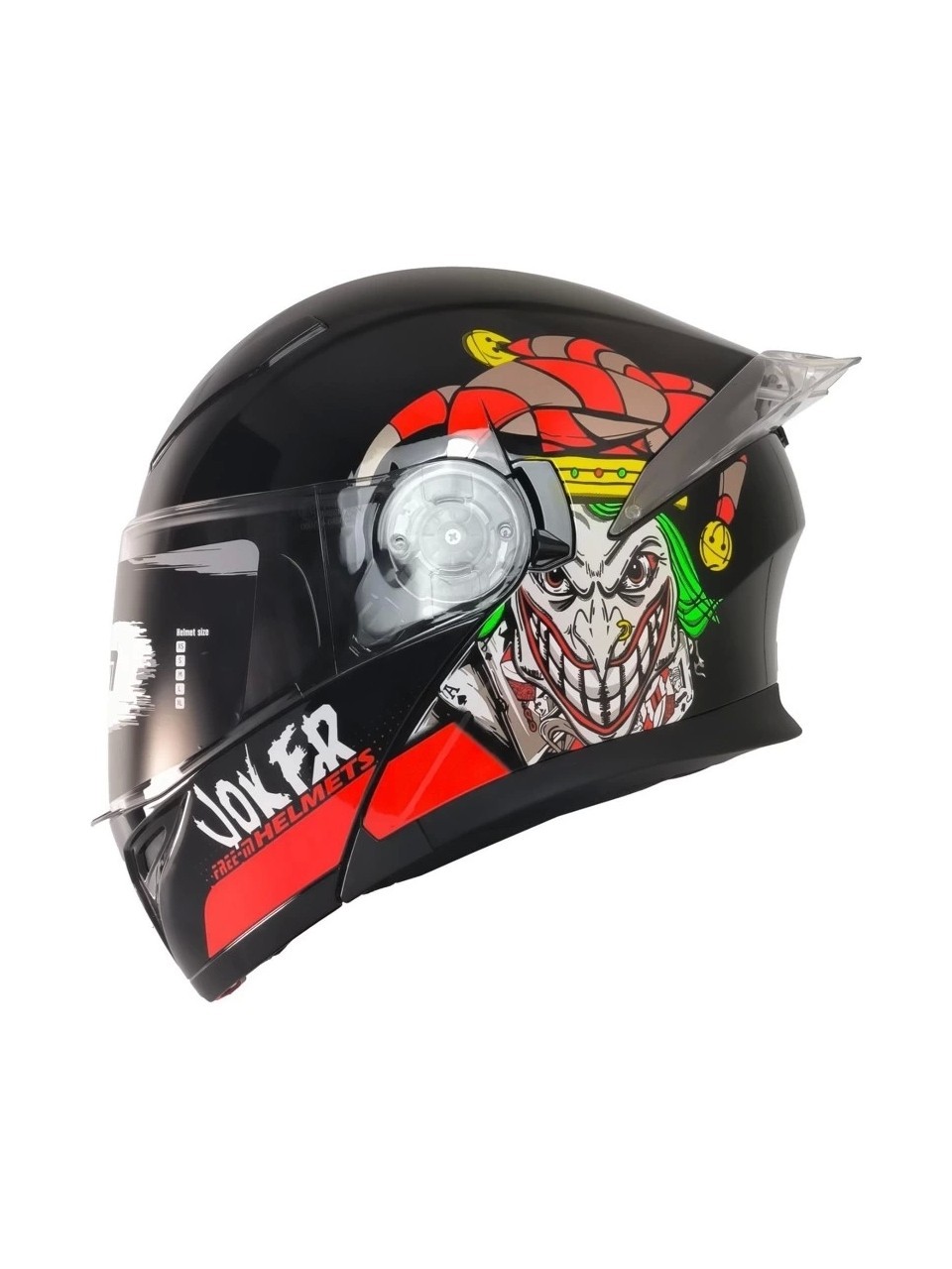 965 Joker Çene Açılır Motosiklet Kaskı | Güneş Vizörlü CE Onaylı ABS