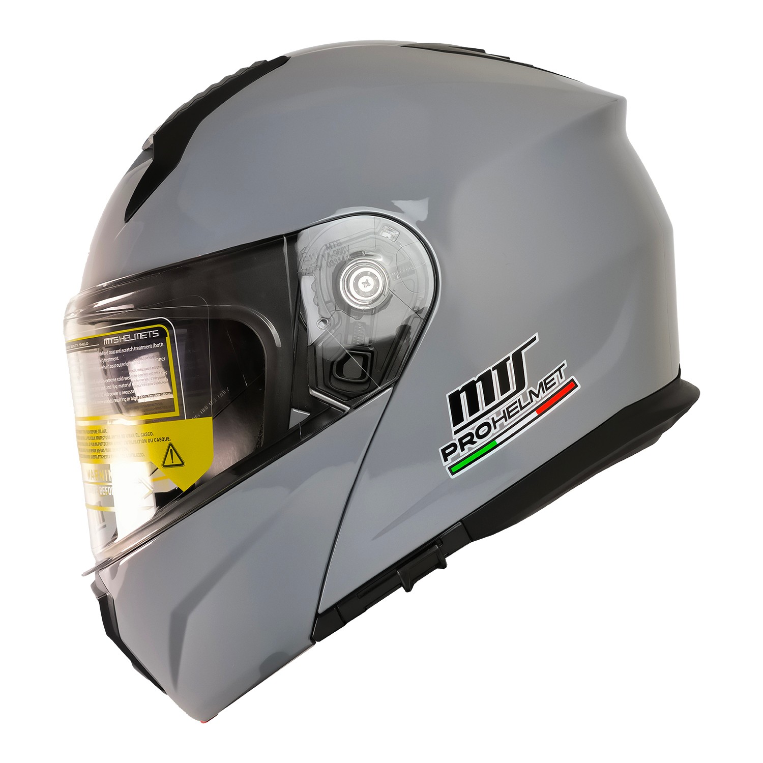  M-966 V2 GREY Çene Açılır Motosiklet Kaskı | CE Onaylı Güneş Vizörlü ABS Kabuk