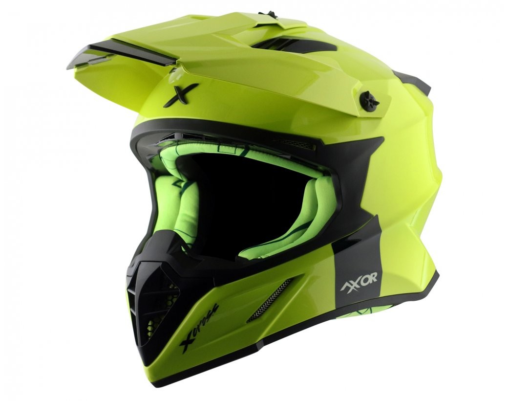 X-Cross SC Neon Yellow Small – ECE 22.06 Onaylı Off-Road / Enduro Kask