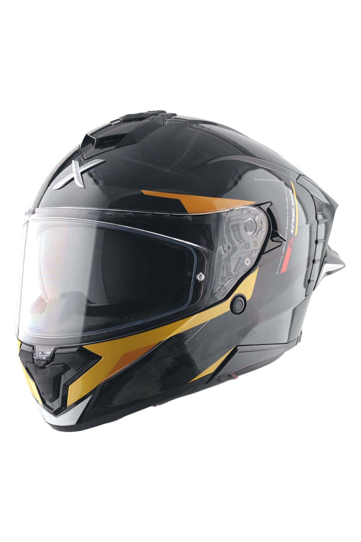 BRUTALE KRYPTIC FULL FACE PARLAK SİYAH SARI