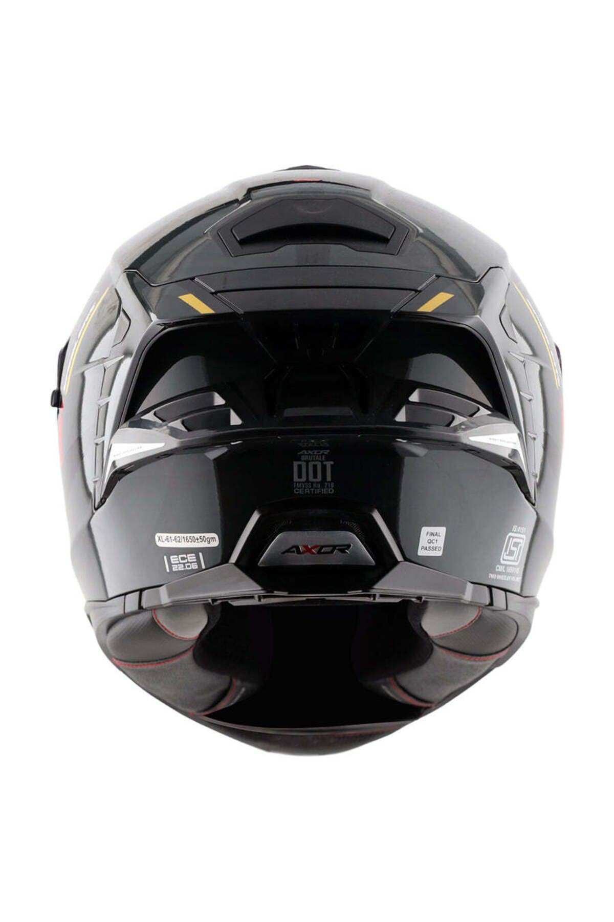 BRUTALE KRYPTIC FULL FACE PARLAK SİYAH SARI